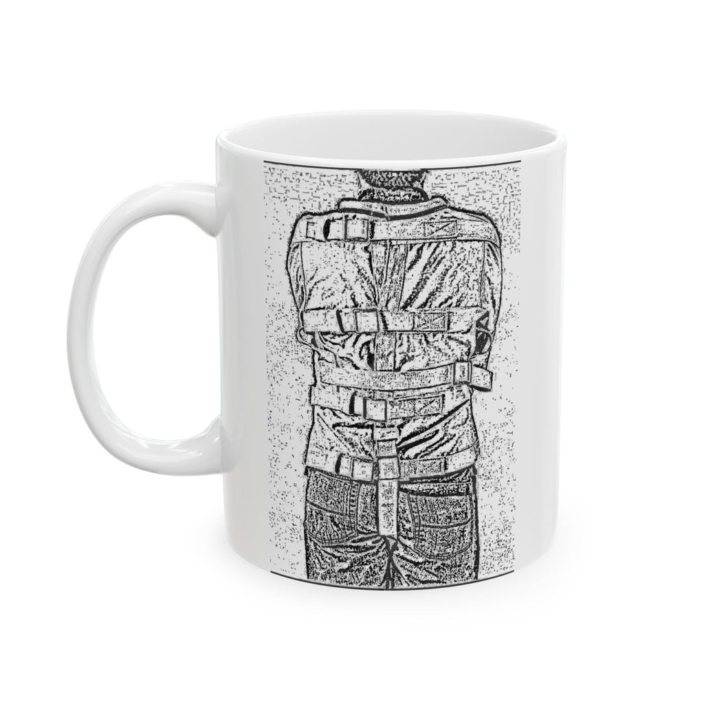 Artistic Ceramic Mug - Unique Vintage Design for Coffee Lovers